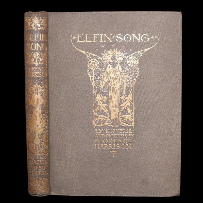 1912 Rare 1stED - ELFIN SONG, A Book of Verse and Pictures by Florence Harrison