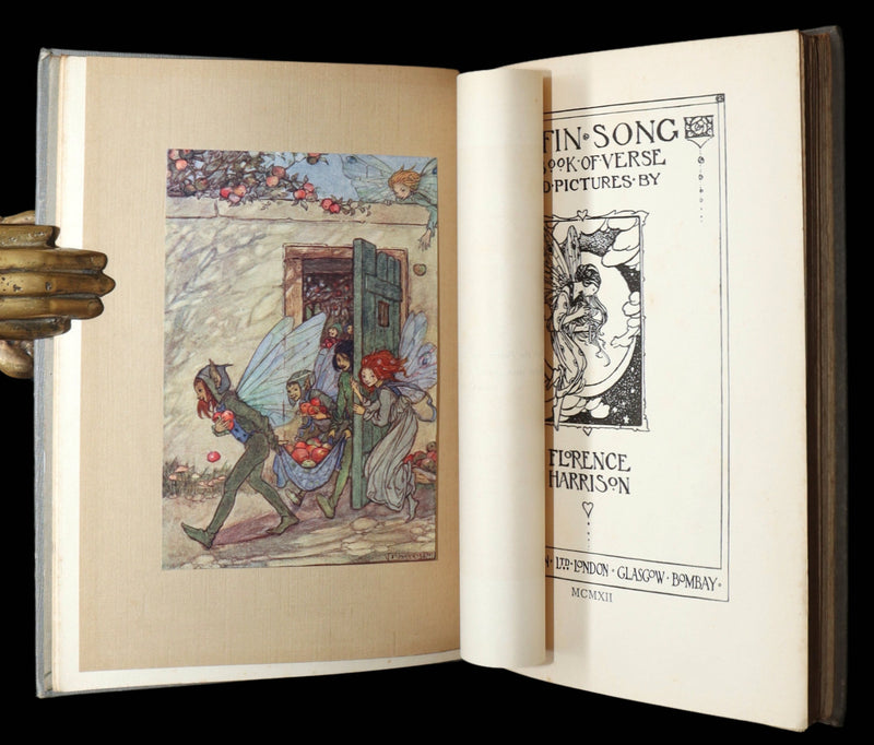 1912 Rare 1stED - ELFIN SONG, A Book of Verse and Pictures by Florence Harrison