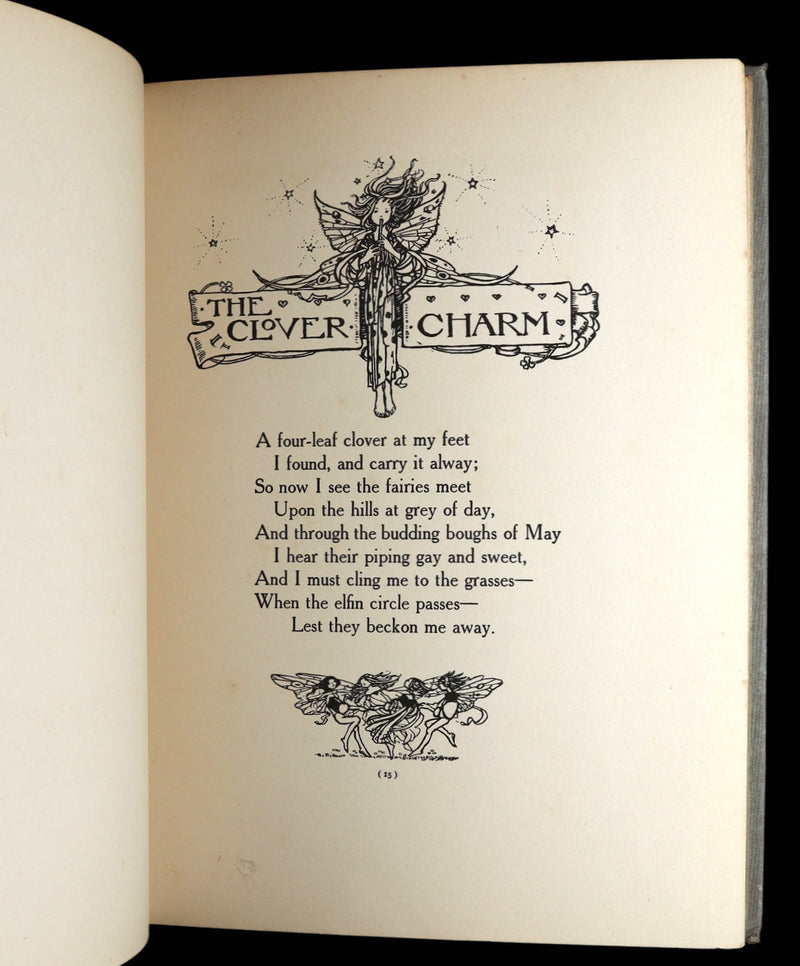 1912 Rare 1stED - ELFIN SONG, A Book of Verse and Pictures by Florence Harrison