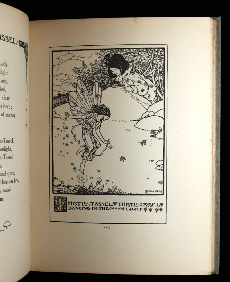 1912 Rare 1stED - ELFIN SONG, A Book of Verse and Pictures by Florence Harrison