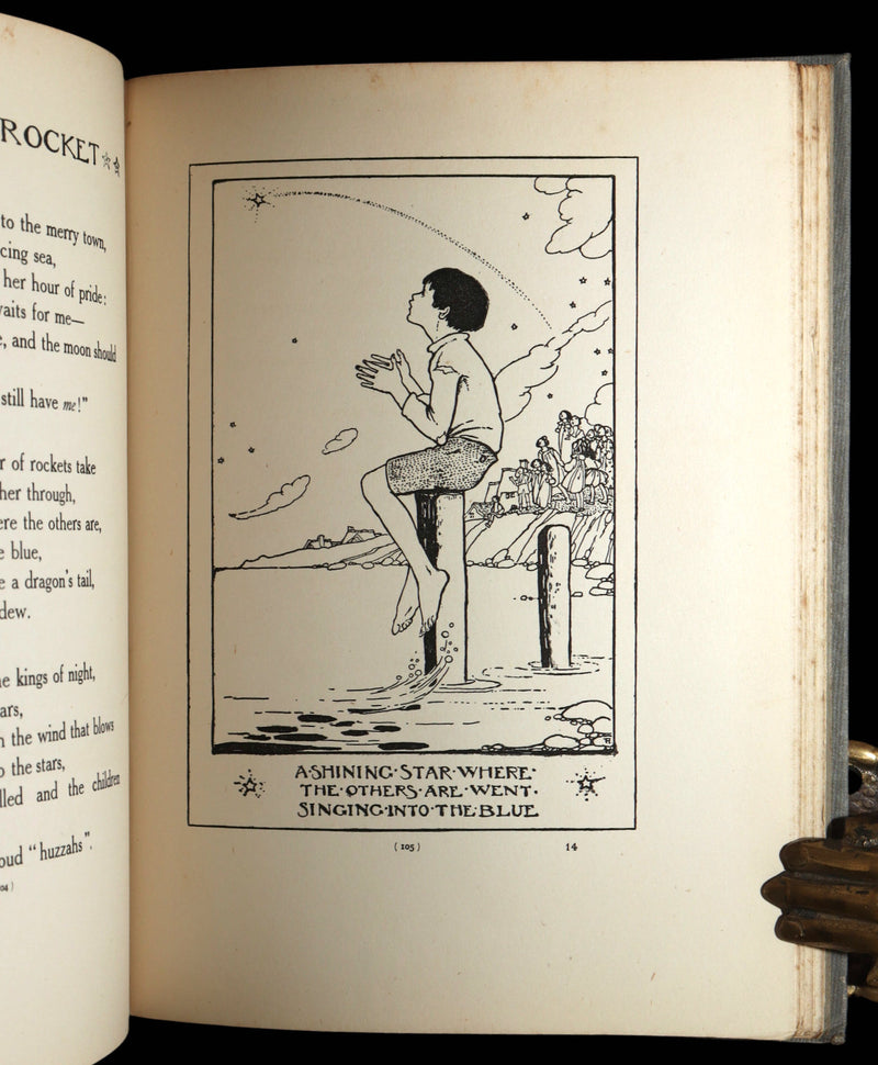 1912 Rare 1stED - ELFIN SONG, A Book of Verse and Pictures by Florence Harrison