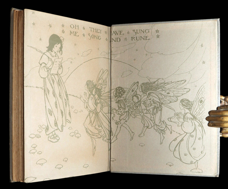 1912 Rare 1stED - ELFIN SONG, A Book of Verse and Pictures by Florence Harrison