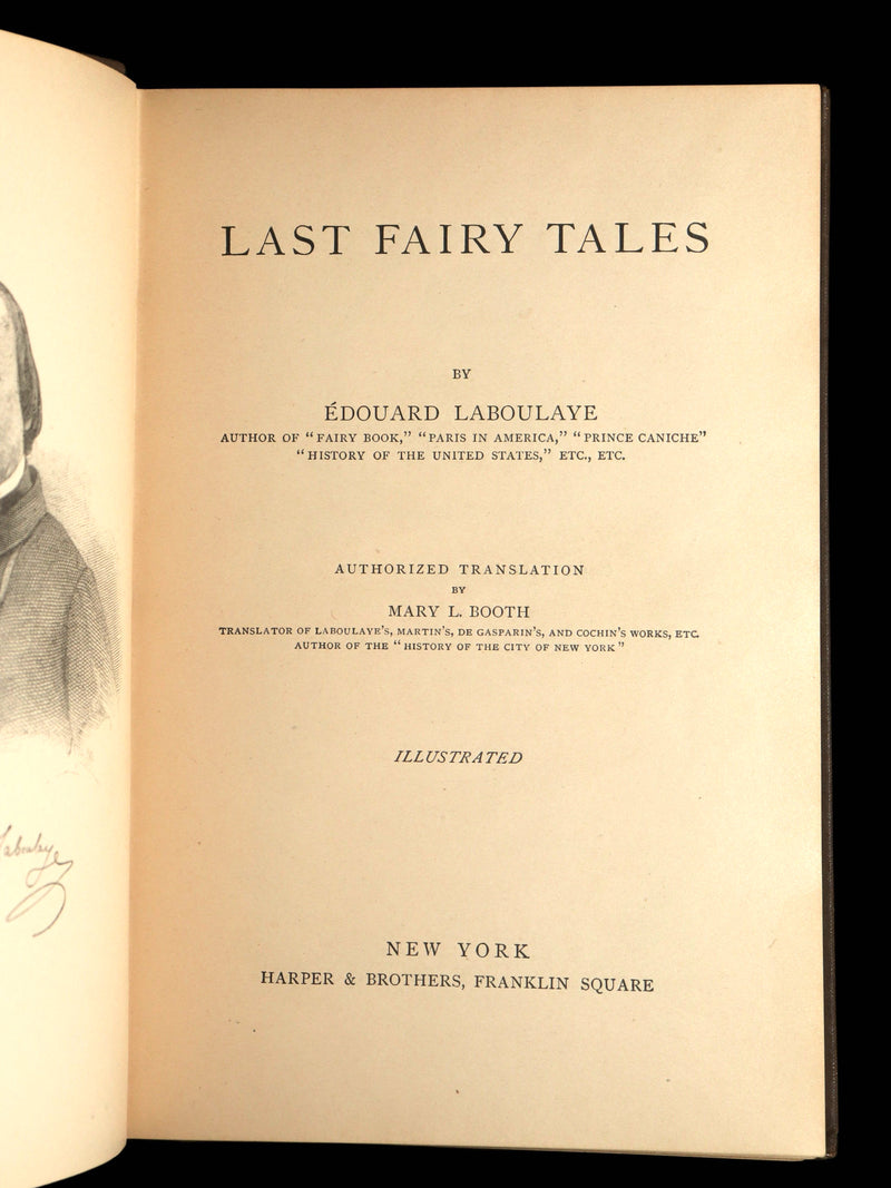 1885 Rare First Edition - Edouard Laboulaye's Last Fairy Tales, Illustrated