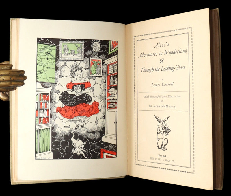 1910 Rare Book - Alice’s Adventures in Wonderland Illustrated by Blanche McManus