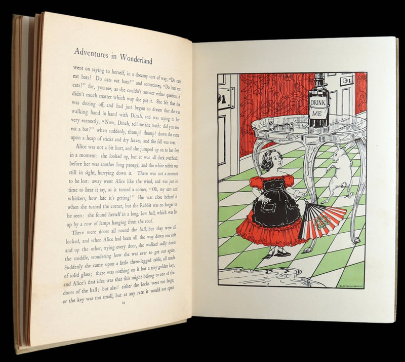 1910 Rare Book - Alice’s Adventures in Wonderland Illustrated by Blanche McManus