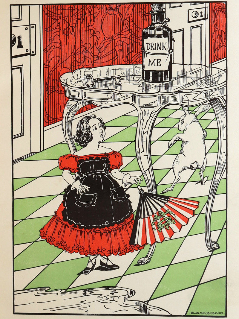 1910 Rare Book - Alice’s Adventures in Wonderland Illustrated by Blanche McManus