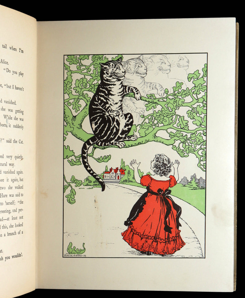1910 Rare Book - Alice’s Adventures in Wonderland Illustrated by Blanche McManus