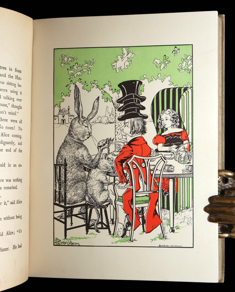 1910 Rare Book - Alice’s Adventures in Wonderland Illustrated by Blanche McManus