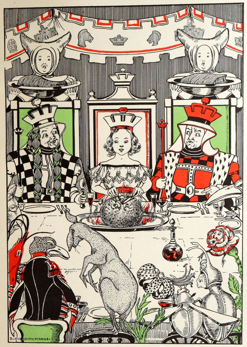 1910 Rare Book - Alice’s Adventures in Wonderland Illustrated by Blanche McManus