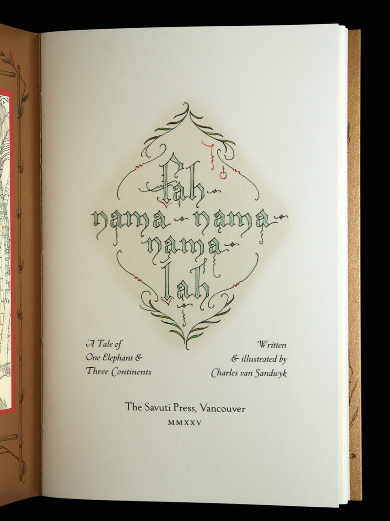 2025 Signed by Charles van Sandwyk - Fah-nama-nama-nama-lah,Tale of One Elephant
