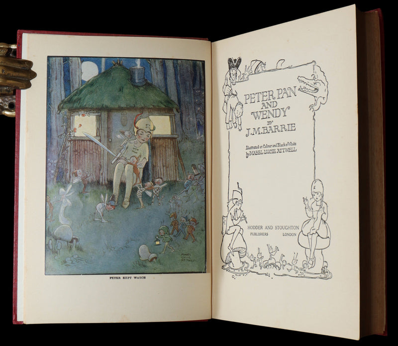 1925 Rare Book - Peter Pan and Wendy Illustrated by Mabel Lucie Attwell