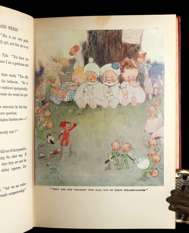 1925 Rare Book - Peter Pan and Wendy Illustrated by Mabel Lucie Attwell