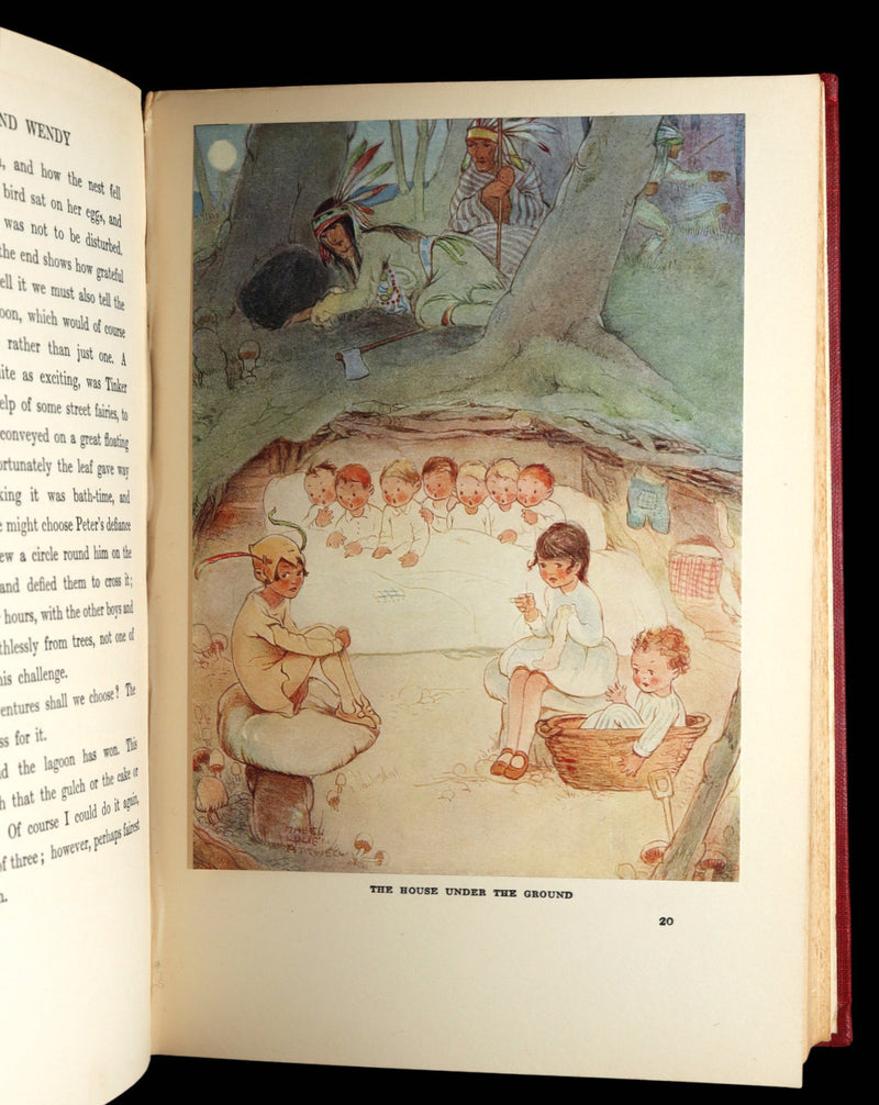 1925 Rare Book - Peter Pan and Wendy Illustrated by Mabel Lucie Attwell
