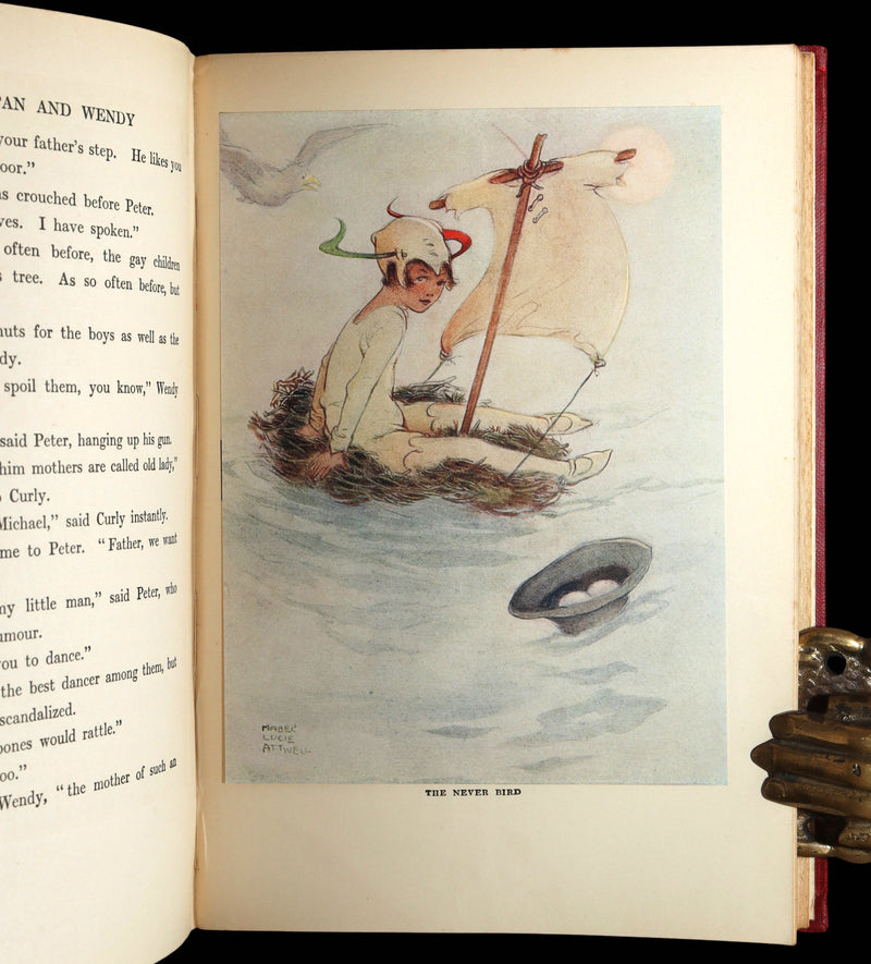 1925 Rare Book - Peter Pan and Wendy Illustrated by Mabel Lucie Attwell