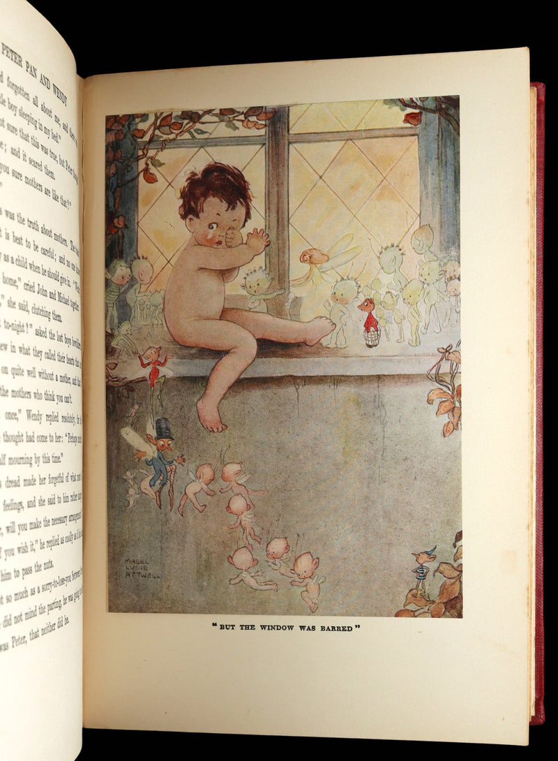 1925 Rare Book - Peter Pan and Wendy Illustrated by Mabel Lucie Attwell