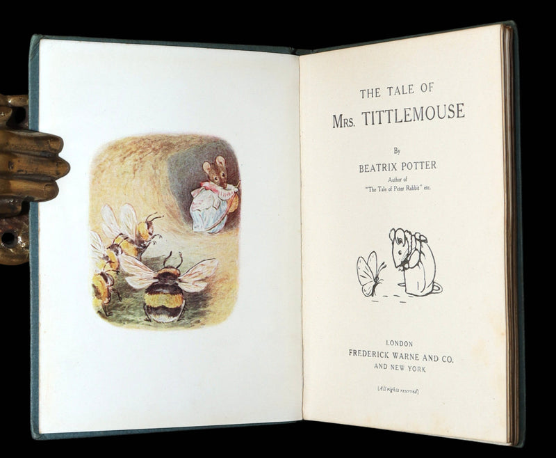 1910 Rare Early Edition - The Tale of Mrs. Tittlemouse by Beatrix Potter