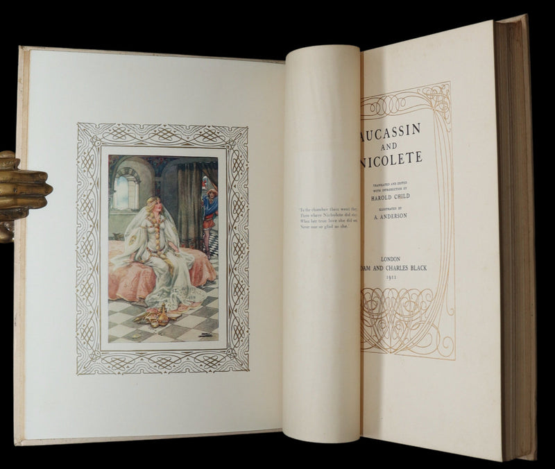 1911 Rare First Illustrated Edition by Anne Anderson - Aucassin and Nicolette