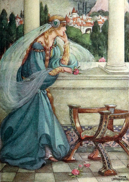 1911 Rare First Illustrated Edition by Anne Anderson - Aucassin and Nicolette