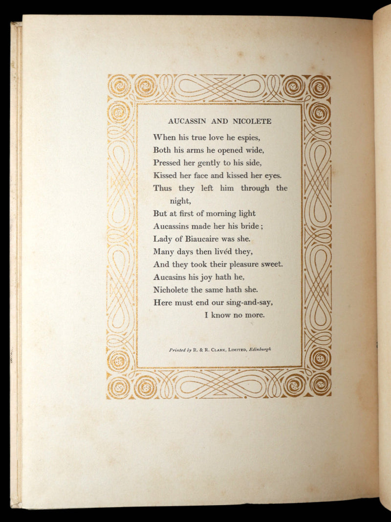 1911 Rare First Illustrated Edition by Anne Anderson - Aucassin and Nicolette