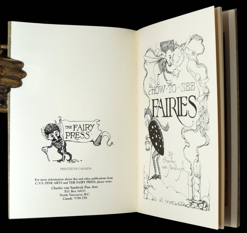 1993 Scarce First Edition - How to See Fairies by Charles van Sandwyk