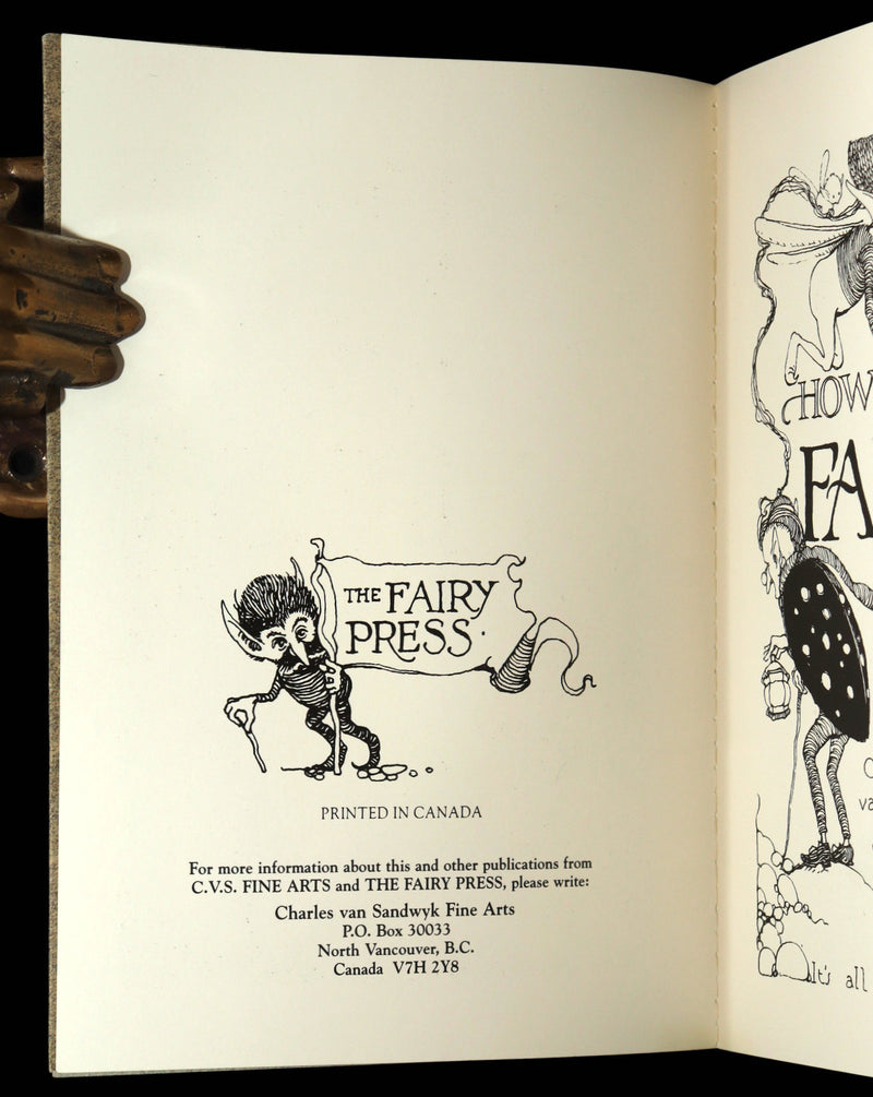 1993 Scarce First Edition - How to See Fairies by Charles van Sandwyk