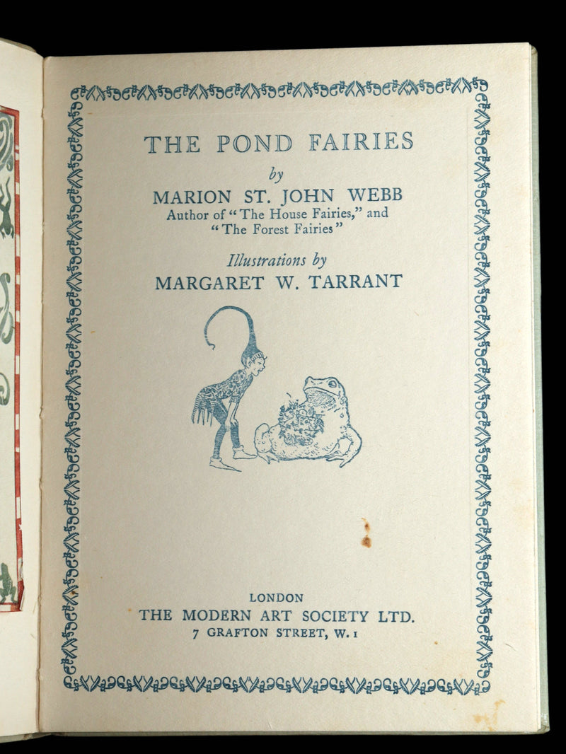 1925 Rare Fairy Book by Marion St. John Webb - The Pond Fairies