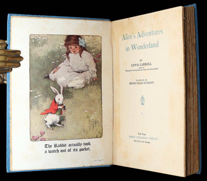 1907 Rare 1stED - Alice in Wonderland Illustrated by Bessie Pease Gutmann