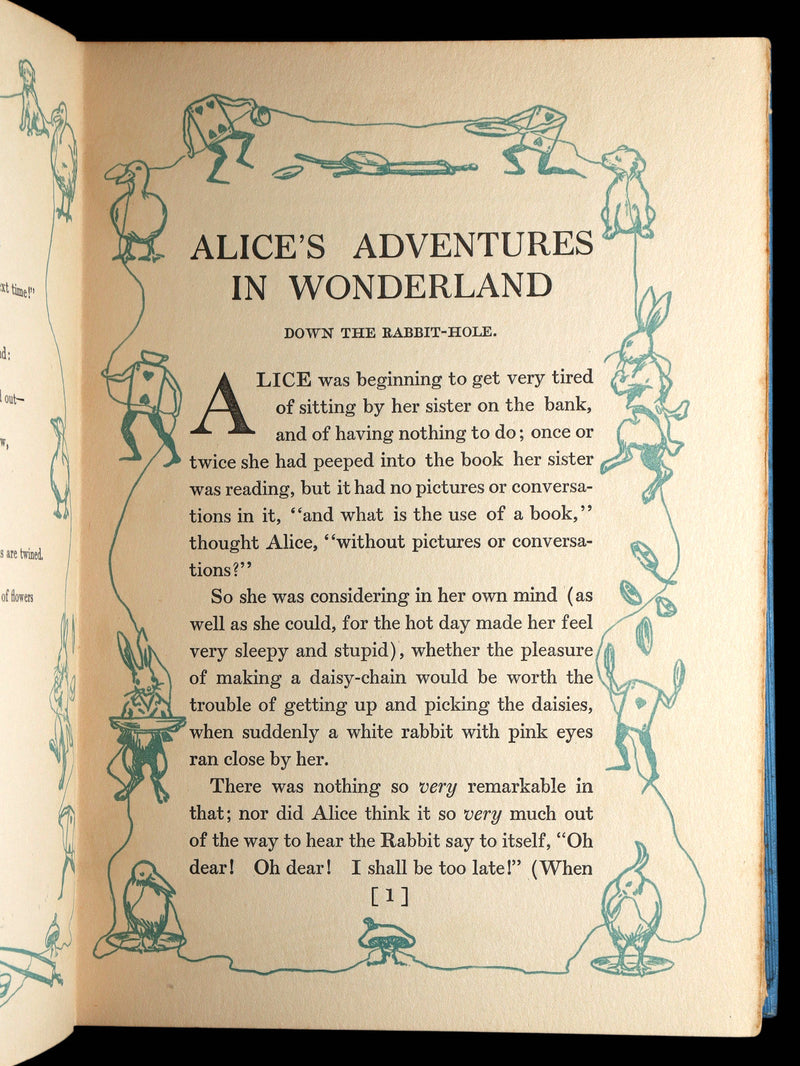 1907 Rare 1stED - Alice in Wonderland Illustrated by Bessie Pease Gutmann