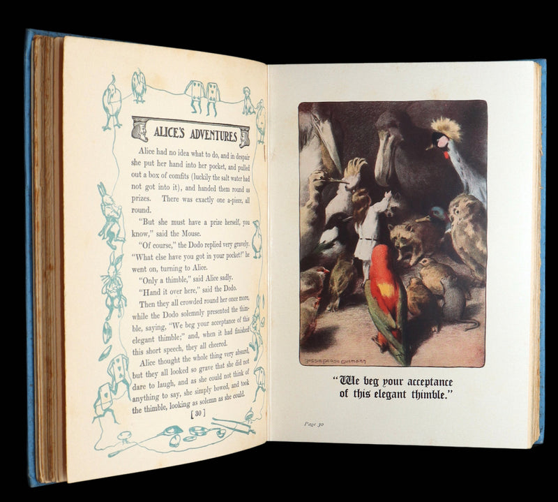 1907 Rare 1stED - Alice in Wonderland Illustrated by Bessie Pease Gutmann