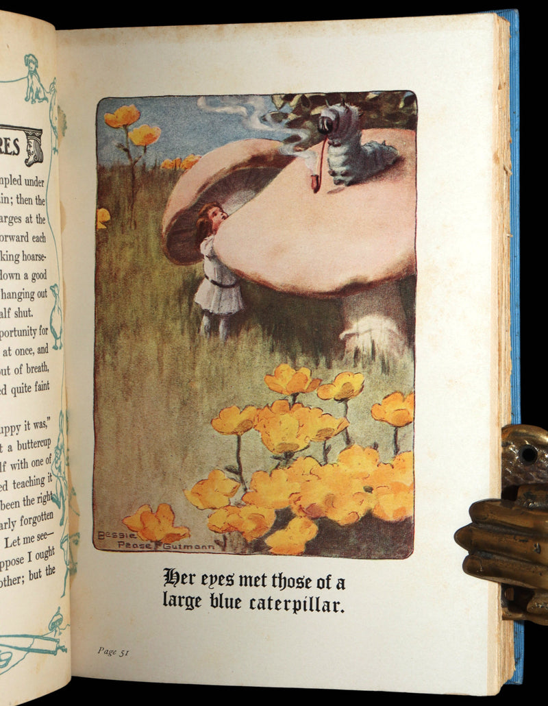 1907 Rare 1stED - Alice in Wonderland Illustrated by Bessie Pease Gutmann