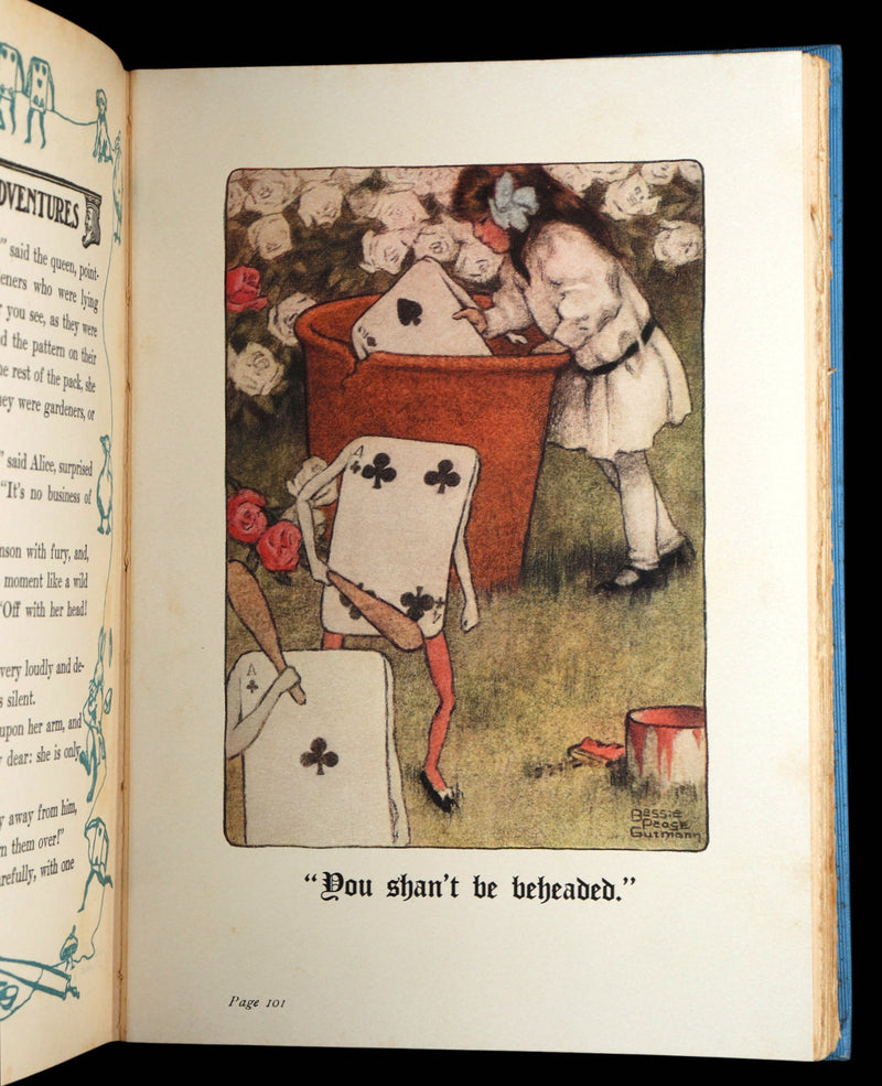 1907 Rare 1stED - Alice in Wonderland Illustrated by Bessie Pease Gutmann
