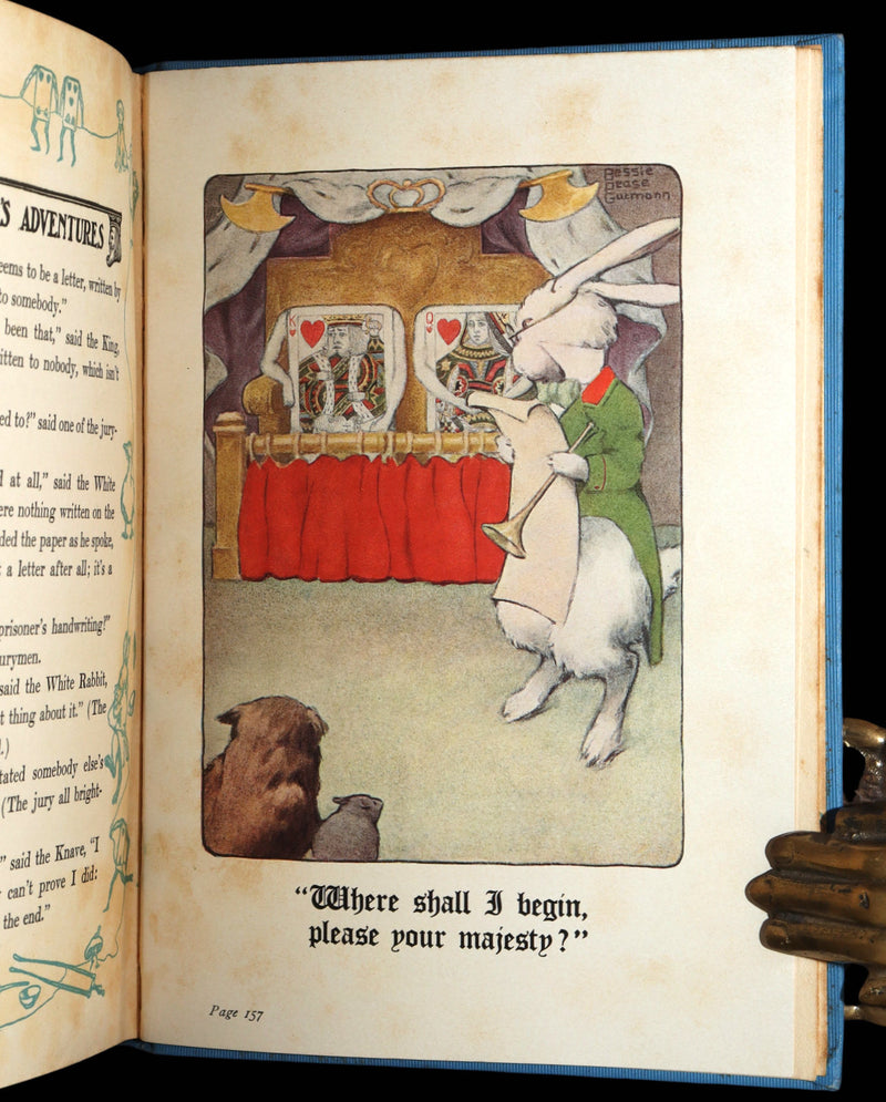 1907 Rare 1stED - Alice in Wonderland Illustrated by Bessie Pease Gutmann