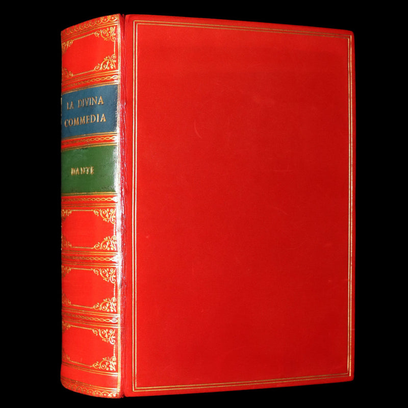 1933 Nice Bayntun Binding- La Divina Commedia by Dante Alighieri, Illustrated
