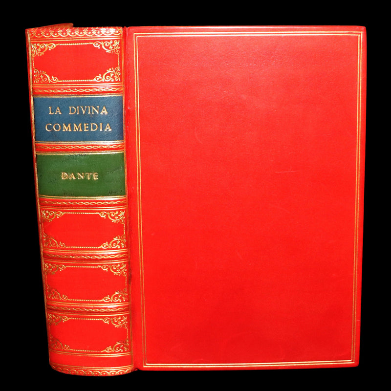 1933 Nice Bayntun Binding- La Divina Commedia by Dante Alighieri, Illustrated