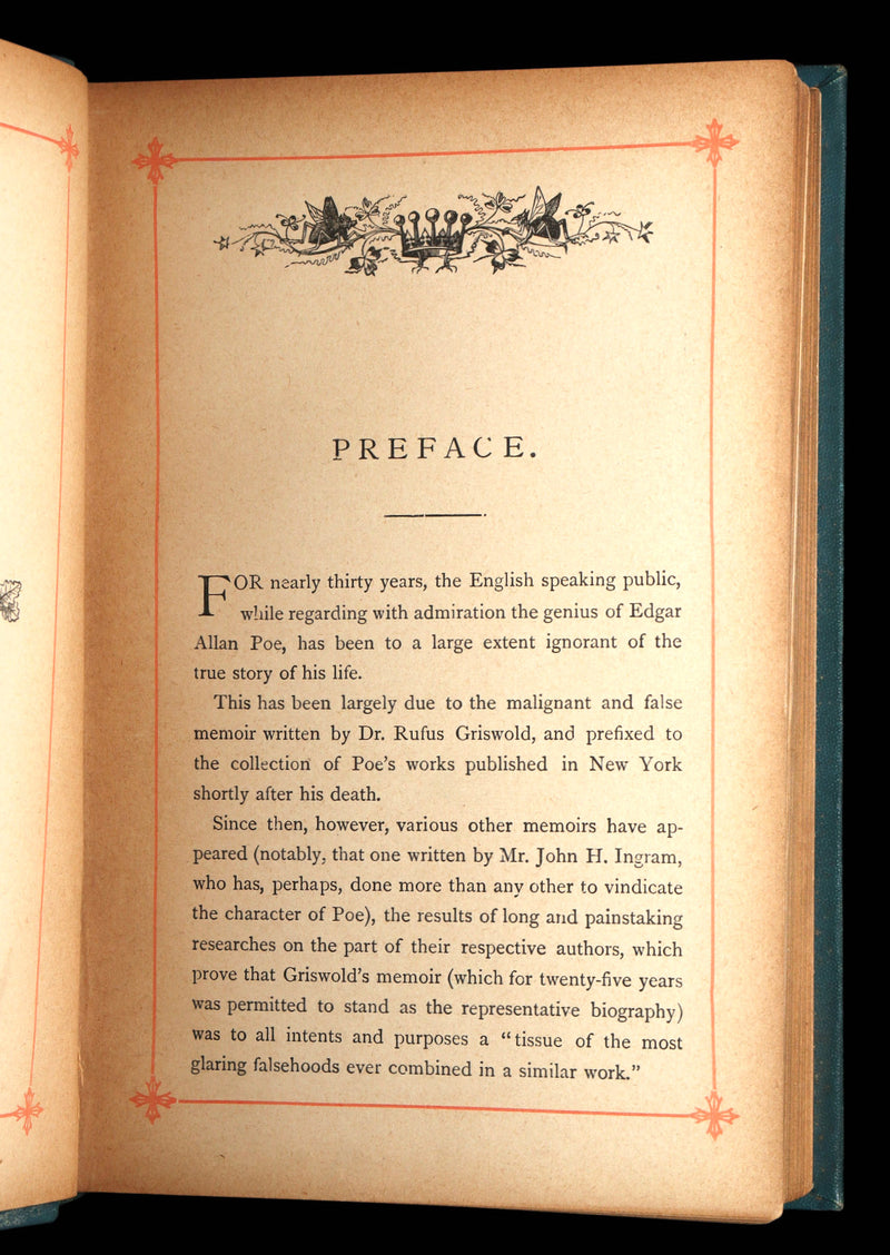 1890 Rare Book - The Poetical Works of Edgar Allan Poe, Illustrated