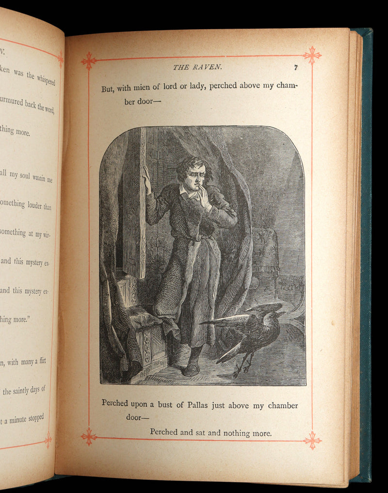 1890 Rare Book - The Poetical Works of Edgar Allan Poe, Illustrated