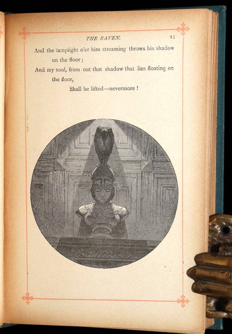 1890 Rare Book - The Poetical Works of Edgar Allan Poe, Illustrated