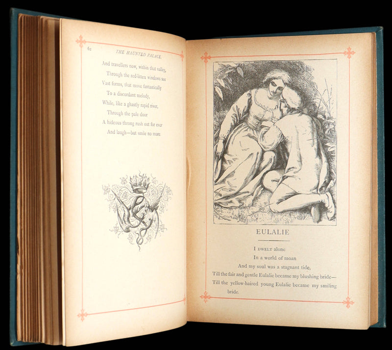 1890 Rare Book - The Poetical Works of Edgar Allan Poe, Illustrated