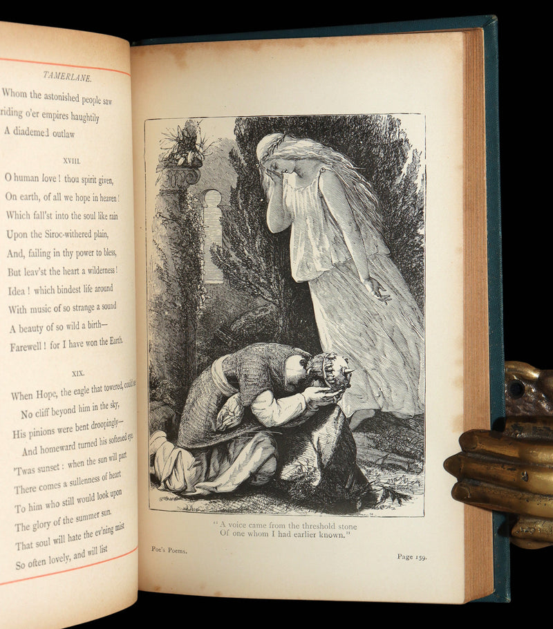 1890 Rare Book - The Poetical Works of Edgar Allan Poe, Illustrated