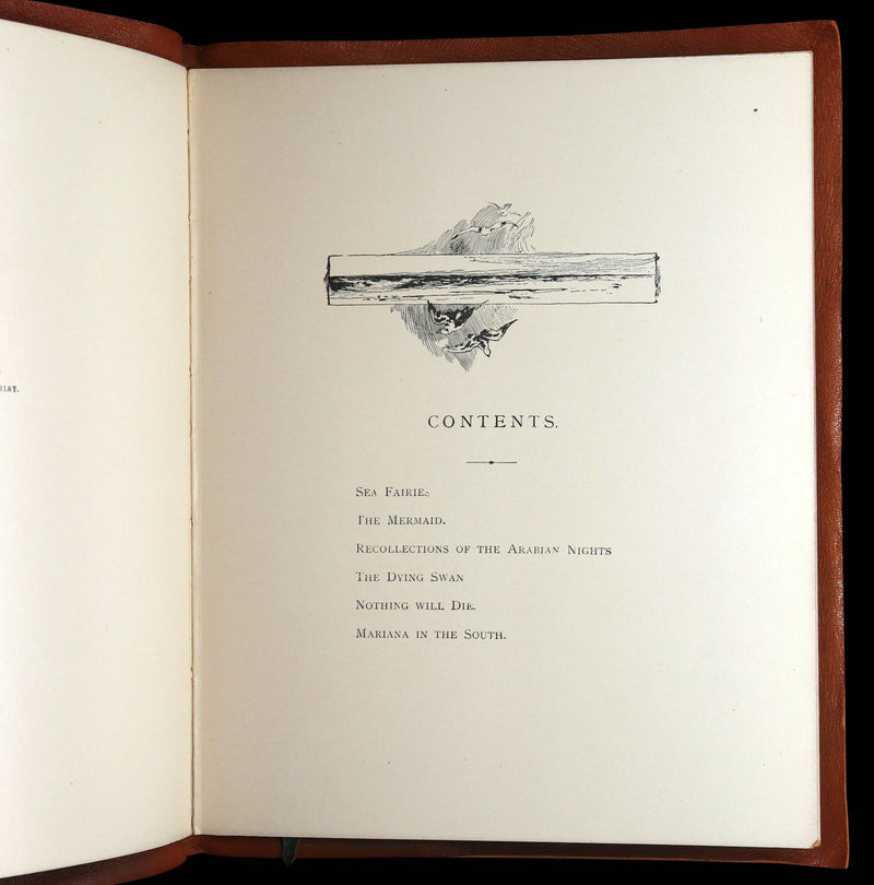 1890 Scarce Gift Edition - Sea-Fairies and Other Poems by Alfred Tennyson