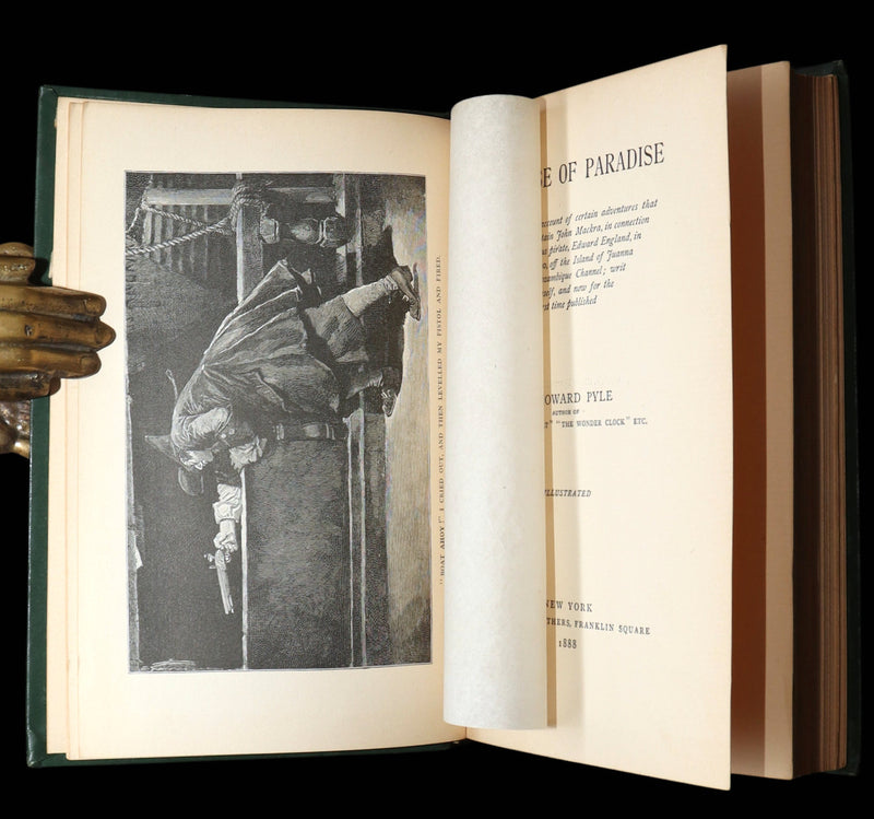 1888 Rare First Edition- The Rose of Paradise, A Pirate Adventure by Howard Pyle