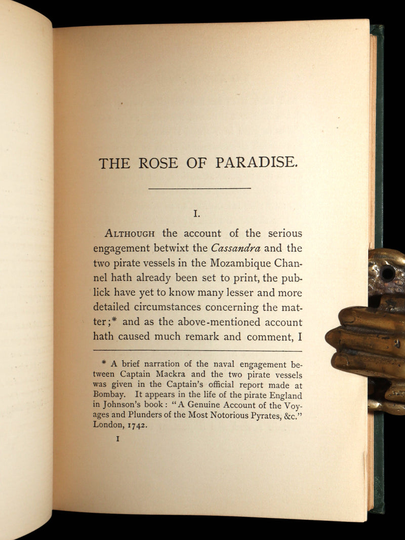 1888 Rare First Edition- The Rose of Paradise, A Pirate Adventure by Howard Pyle