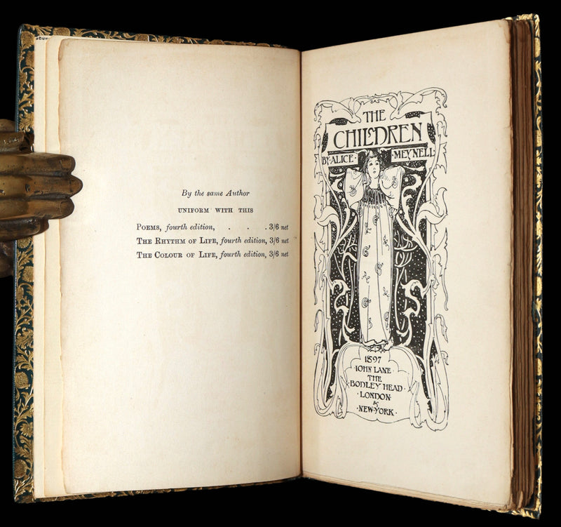 1897 First Edition bound by Bayntun-Rivière - The Children by Alice Meynell