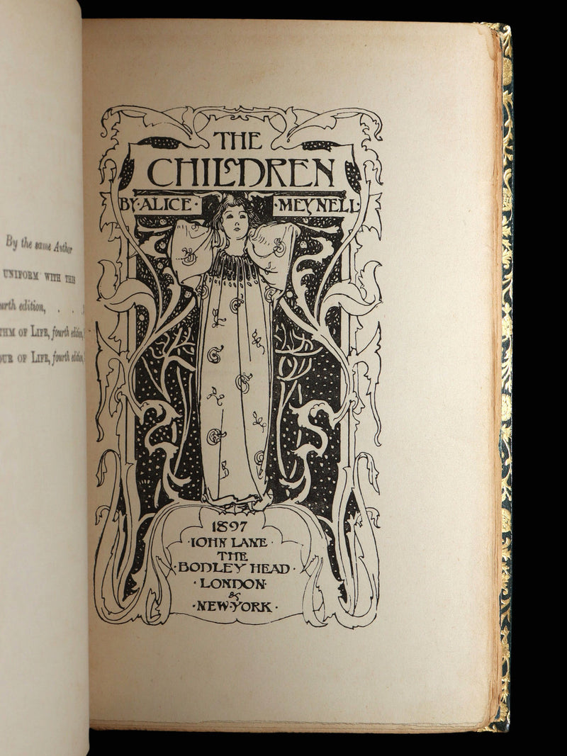 1897 First Edition bound by Bayntun-Rivière - The Children by Alice Meynell