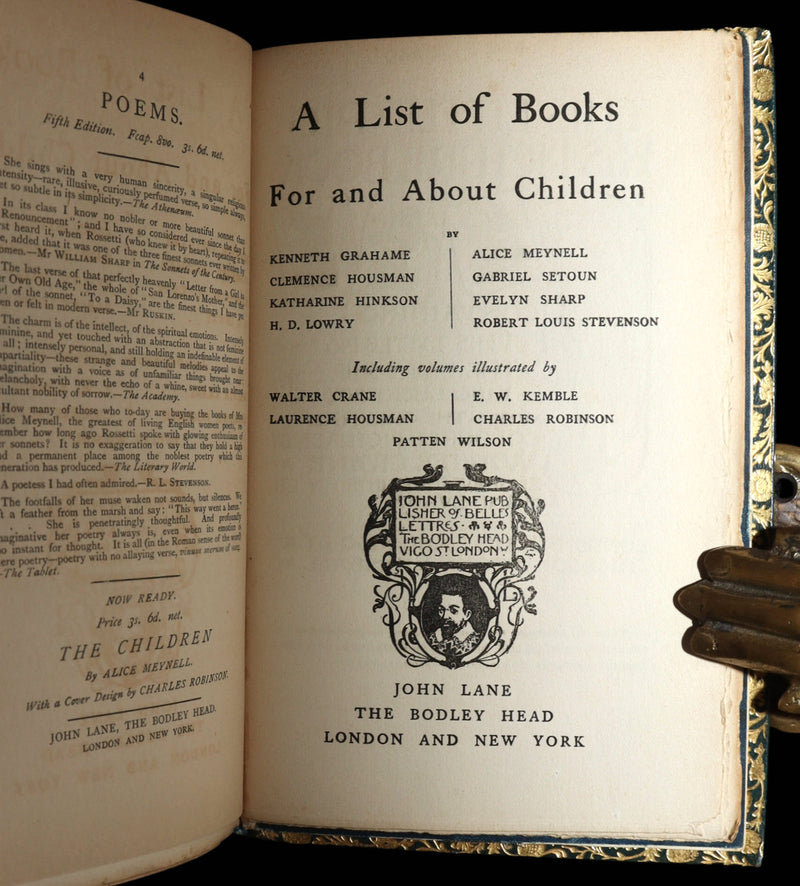1897 First Edition bound by Bayntun-Rivière - The Children by Alice Meynell