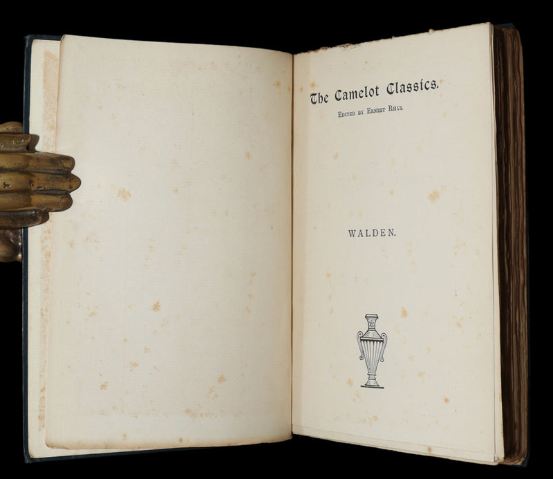 1886 Rare First UK Edition - Walden by Henry David Thoreau