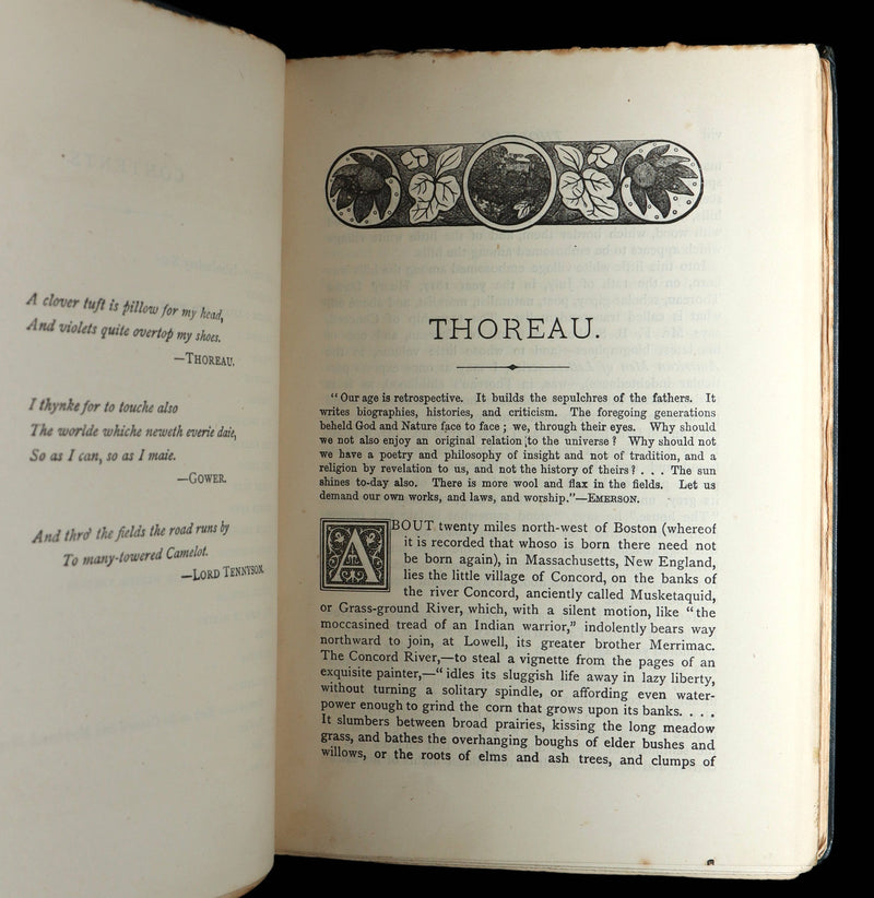 1886 Rare First UK Edition - Walden by Henry David Thoreau