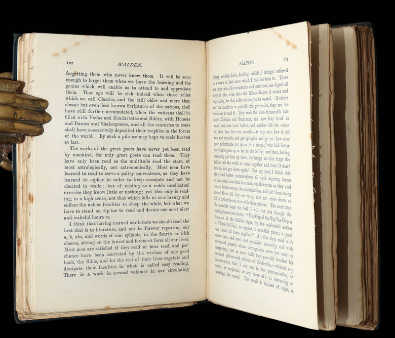 1886 Rare First UK Edition - Walden by Henry David Thoreau