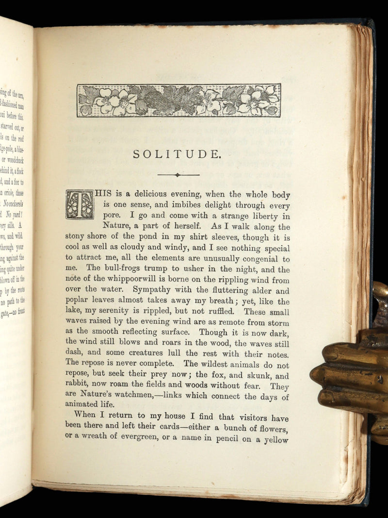 1886 Rare First UK Edition - Walden by Henry David Thoreau