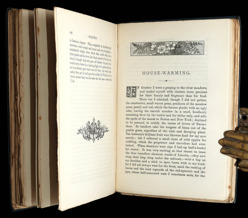 1886 Rare First UK Edition - Walden by Henry David Thoreau